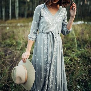 Piper & Scoot Alida Dress in Chinois Green